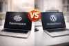 Squarespace vs WordPress comparison for building small business websites in 2026