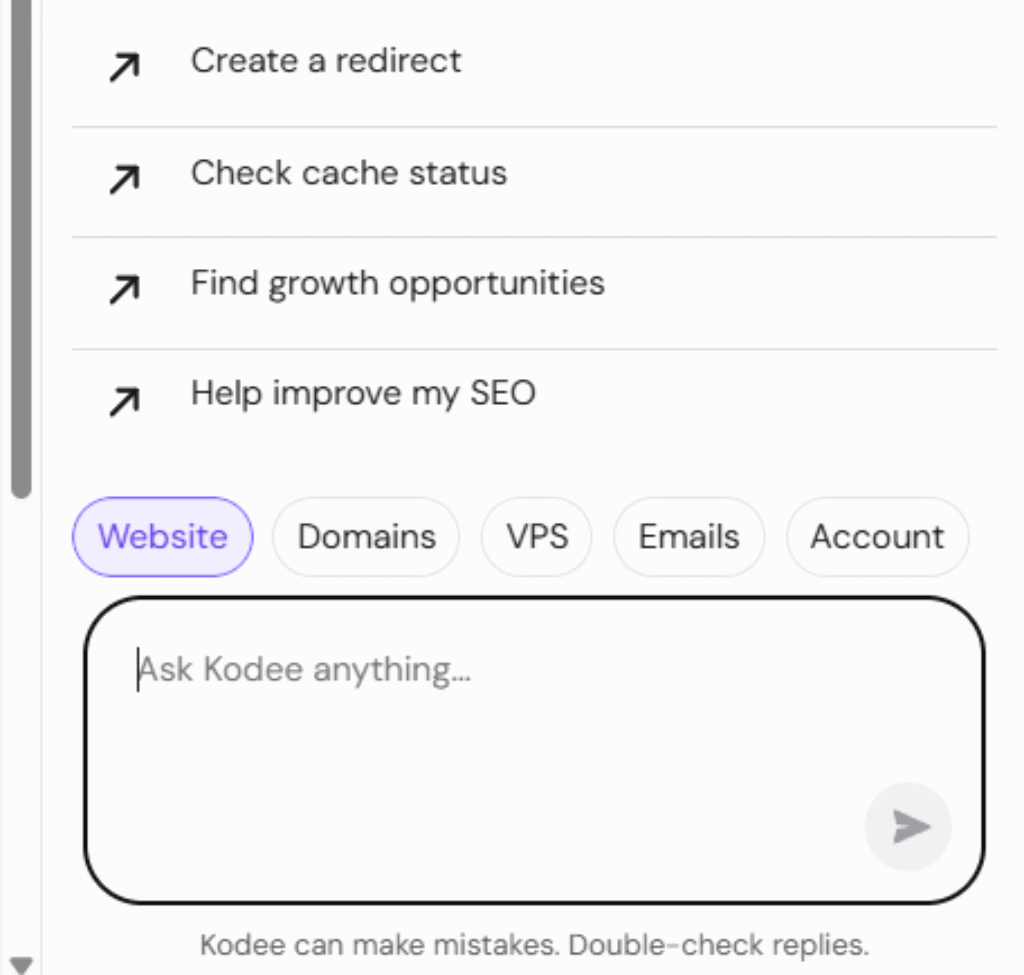 Hosting provider support page showing available channels like live chat, tickets, and 24/7 help options